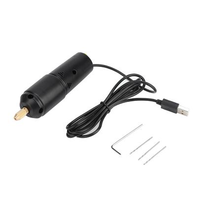 Nešiojamas Mini Mažas Elektrinis Grąžtas Rankinis Mikro USB Grąžtas su 3 vnt. Antgalių DC 5V