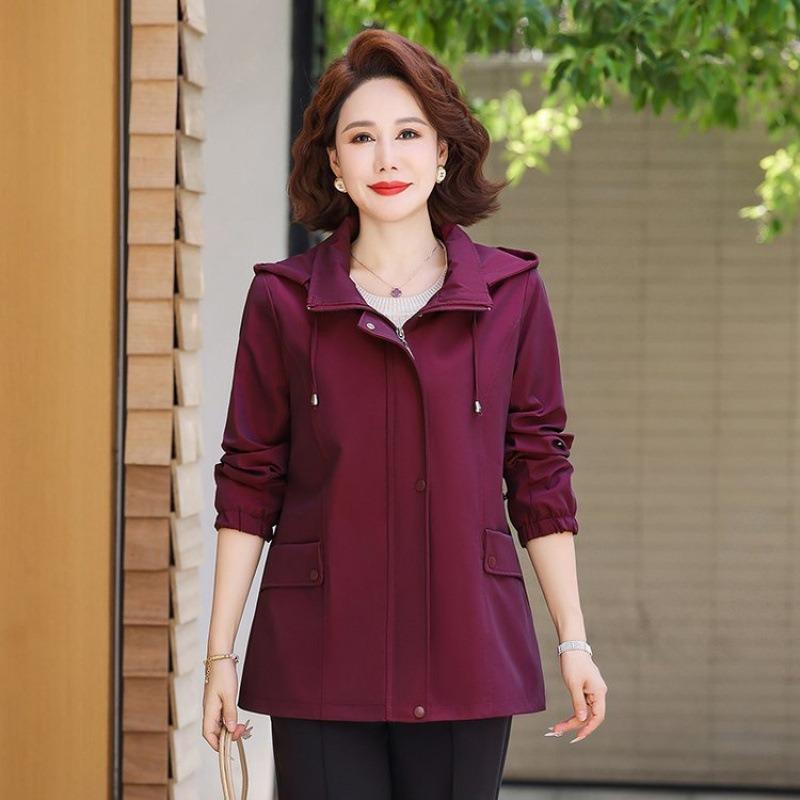 Autumn fashion coat new women's large size trench coat top medium women's spring and autumn jacket