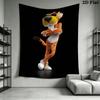 Chester Cheetah Wall Tapestry Aesthetic Wall Hanging Printed Fabric Blanket Decorative Tapestries for Bedroom Living Room Home Decor