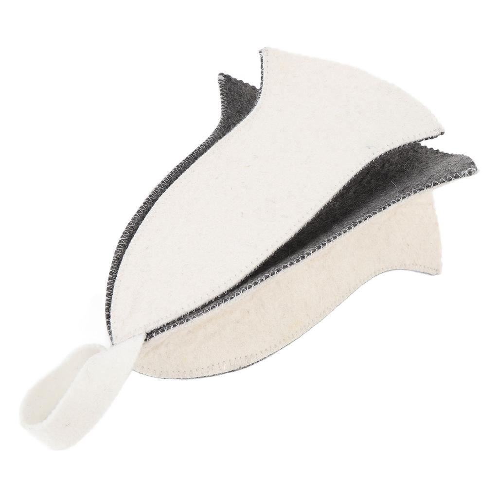 2pcs Steam Room Sauna Hat Insulating Comfortable Breathable Sauna Cap for Bathhouse Hot Dry Steam Ro