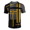 Summer Men's 3D Printed Crew Neck T-Shirt Fashion Versatile Breathable Trend Casual