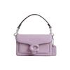Tabby 12 Logo Polished Pebble Leather Mini Shoulder Bag Women Shoulder Bag Light-Purple CN732-LHSF1