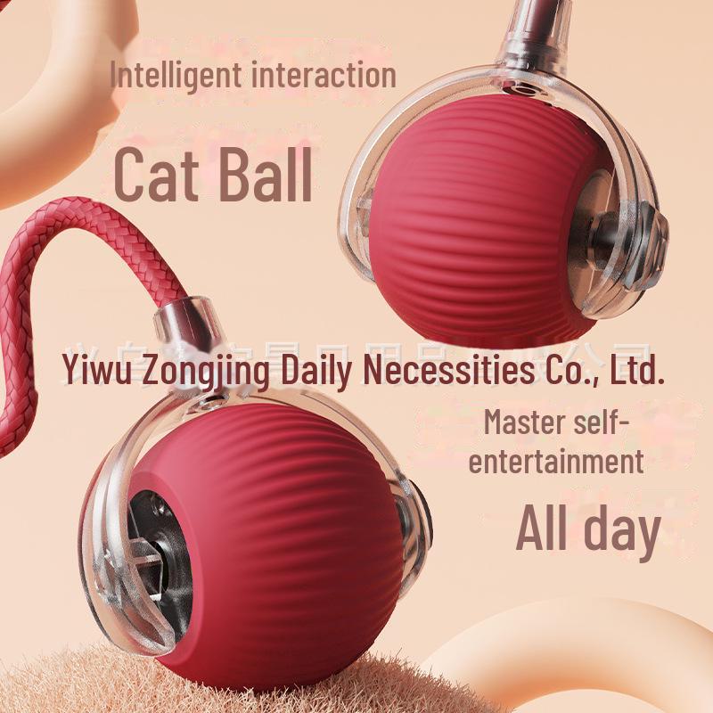 

Автоматический мяч для развлечения кошек с веревкой - Игрушка для самостоятельной игры для снятия скуки