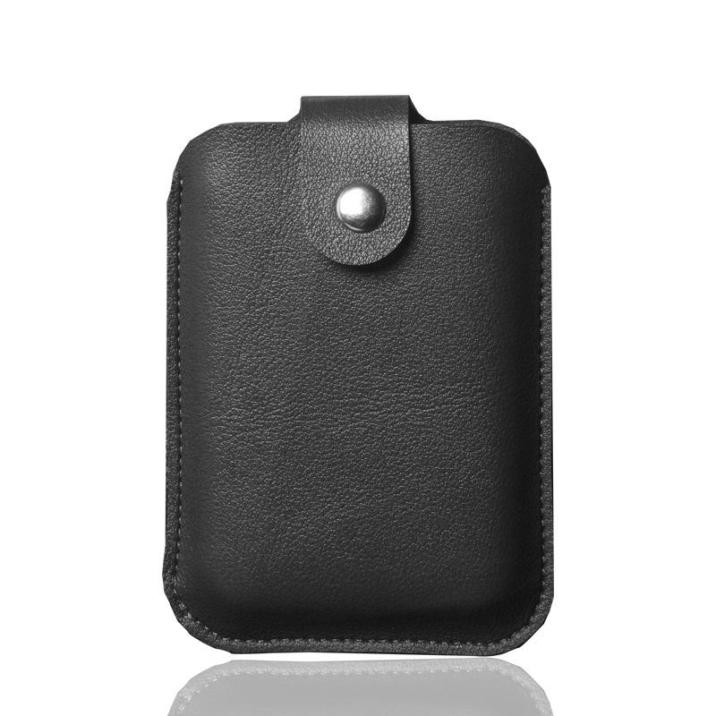 

Leather For Apple Magsafe External Battery Case Wireless Magnetic Battery Cover Black All-inclusive Shockproof Soft