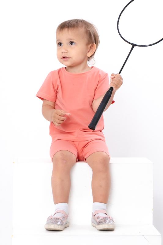 

Комплект для немовлят (Футболка + Легінси) – М яка бавовна та повсякденний комфорт, Літо, 5075-036 HC 74