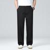 VEE KELLEN Men's Summer Bamboo Blend Straight-Leg Business Casual Trousers