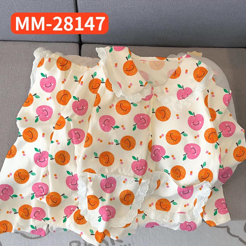 Damen Cartoon Spitze Peter Pan Kragen Baumwollpyjama - Langärmelig, Frühling/Herbst, Winterstil