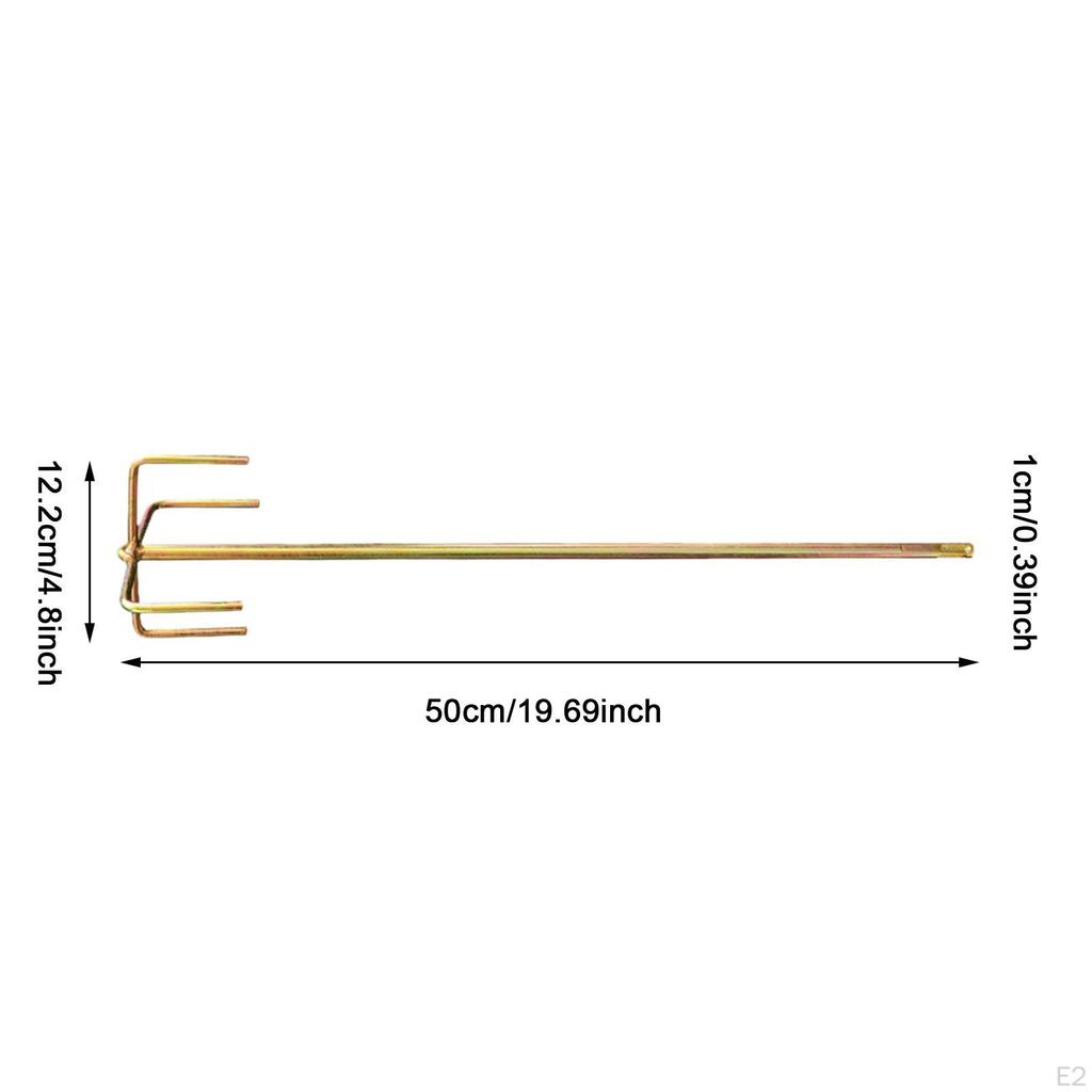 Cement Mixing Rod Paint Mud Mixer Square Handle Small Rustproof Hand Drill Replacements