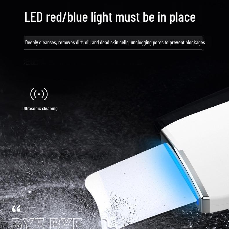 Red and Blue Light Ultrasonic Blackhead Remover & Photon Beauty Device