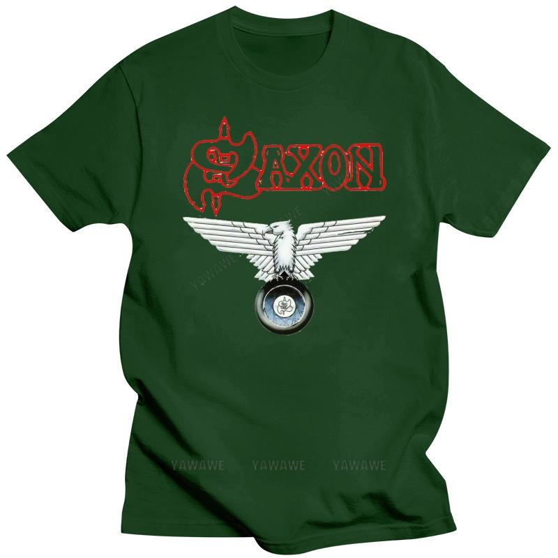 Humor t-shirt vintage style cotton short sleeve saxon Wheels of Steel MEN t-shirts BAND MUSIC saxon clothing unisex t shirt S