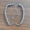18K Gold Fade-Resistant Stainless Steel 5mm Beaded Unisex Wave Bracelet - Perfect Birthday Symbol Gift
