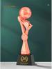 Custom Crystal Football Trophy - 2025 Golden Boot Top Scorer Award (Extra Large)
