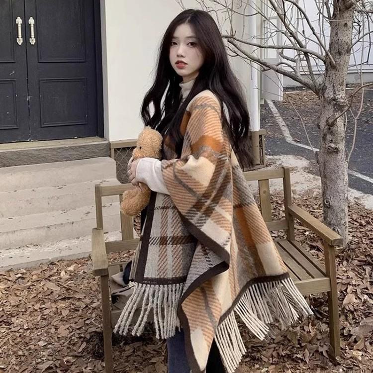 Maillard Women's High-End Versatile Double-Sided Shawl Scarf - Casual Fashion & Office Blanket