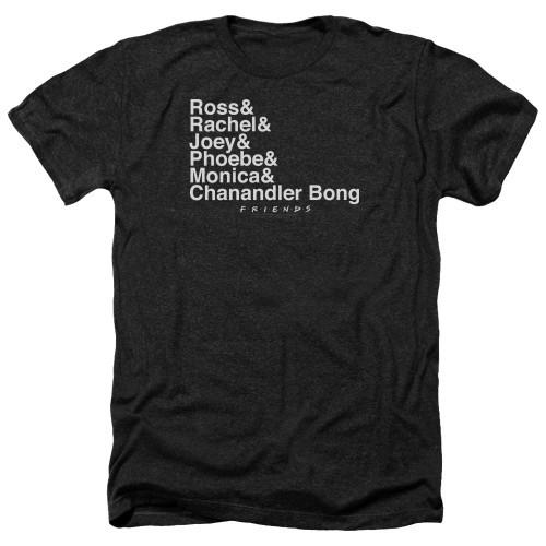 Friends Chanandler Bong Adult Heather TShirt Black Unisex T-Shirt L