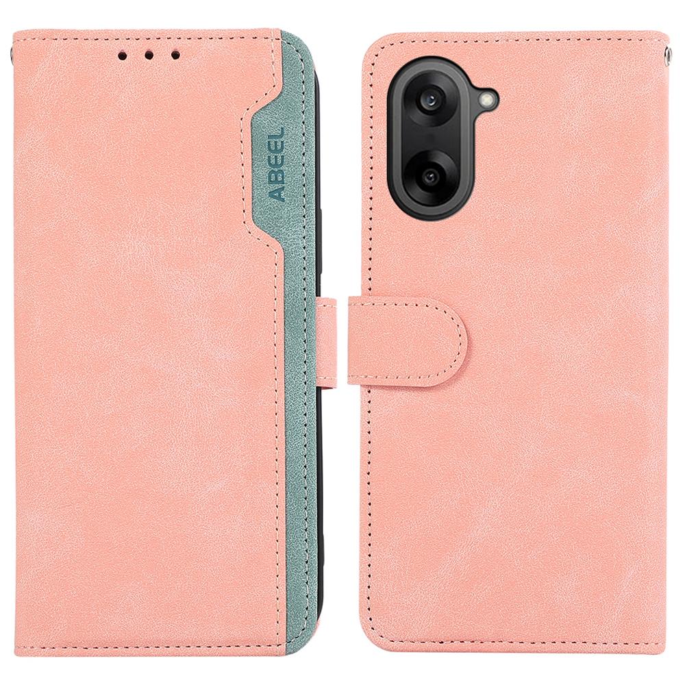ABEEL Für OnePlus Nord CE5 5G/Ace 5 Racing 5G Hülle Farbige Leder-Klapphülle mit RFID-Blockierung