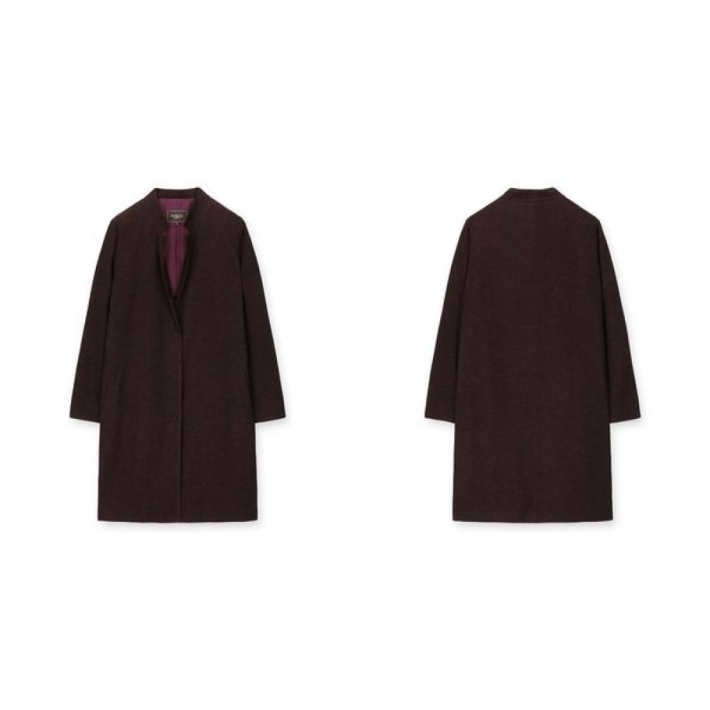 Furina Stand Collar Wool Blend Coat