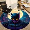 1pc Batman Moonlight Office Round Area Rug, Under Office Chairs Bedroom Living Room Home Decor, Room Deco, Available In Various Sizes