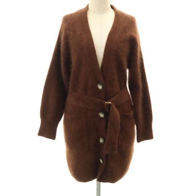 Diagramm Langärmlige Strickjacke Größe 36 Braun Damen Gebraucht