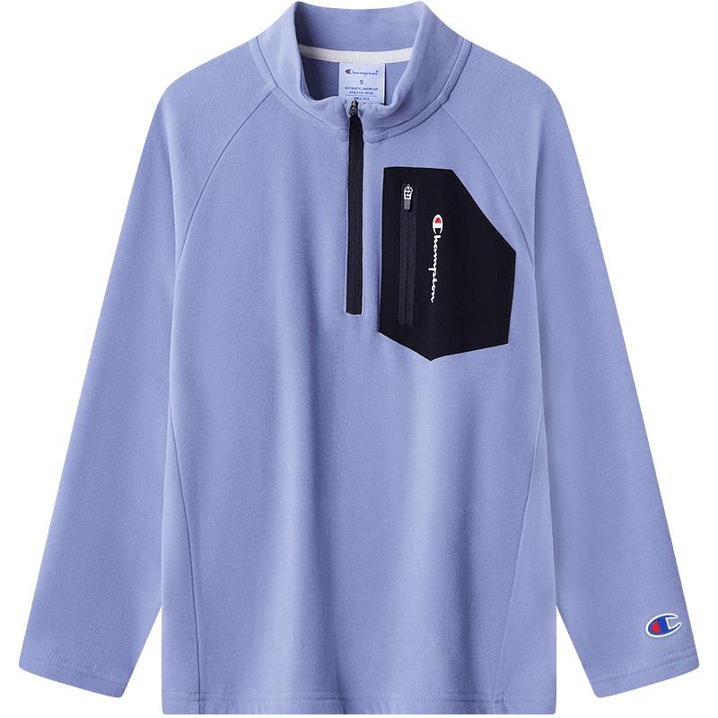 Champion Kids  Anti-Static Half-Zip Long Sleeve T-Shirt XXL