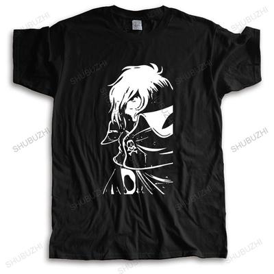 Mens Casual Loose Tshirt Fashion Brand Black T Shirt Captain Harlock Special Albator New Cotton Teeshirt Unisex Male Tees Top