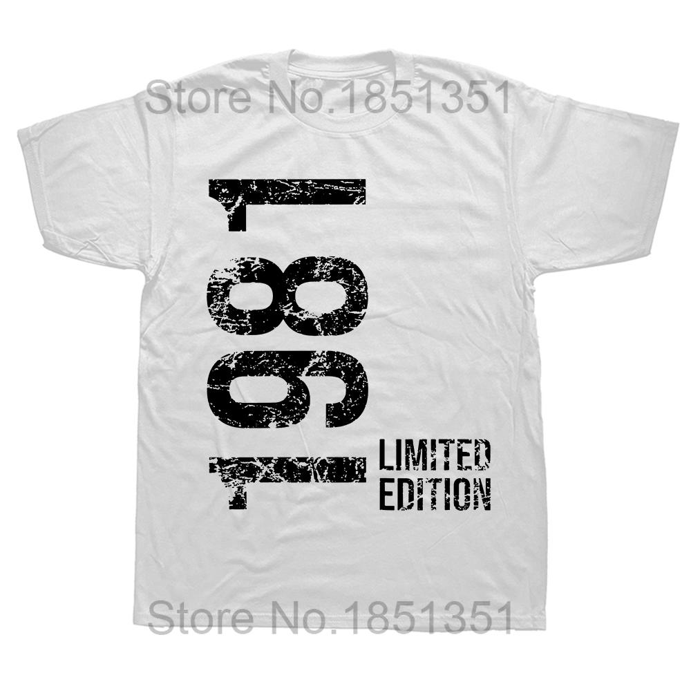 

43th Birthday 43 Years Man Woman Retro Vintage 1981 Gift Tee Tops Round Neck ShortSleeve Fashion Tshirt Casual Basic Tshirts S