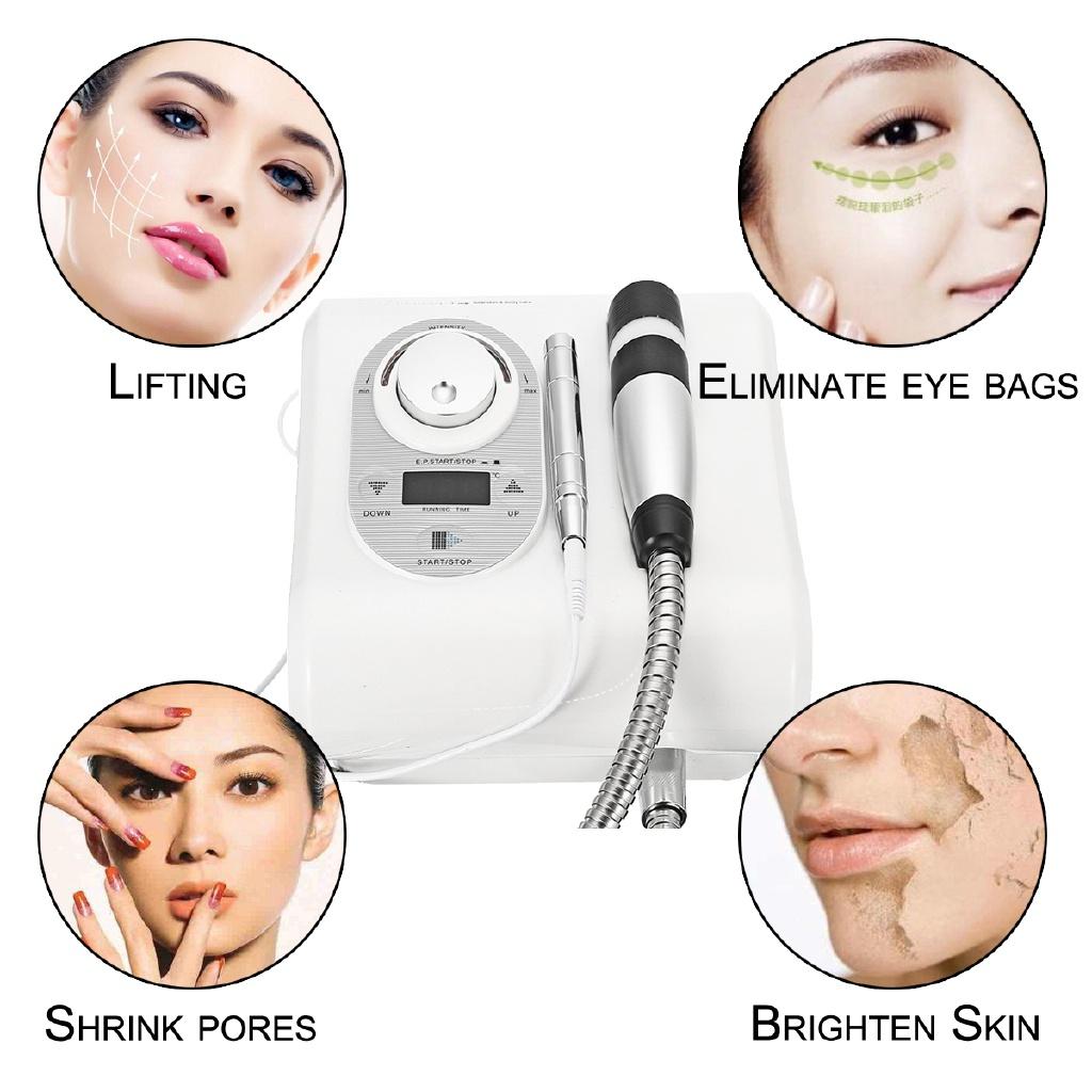 100-240v Cryo Heating Therapy Skin cool Electroporation Needle Free Mesotherapy Machine 50w Hot Cold Hammer Facial Anti Aging Beauty