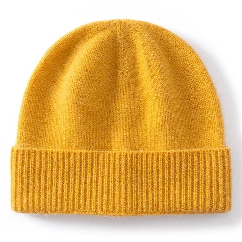 Children's new cashmere hats Boys and girls thermal ear protectors Autumn and winter solid color knitted hats Wool hats