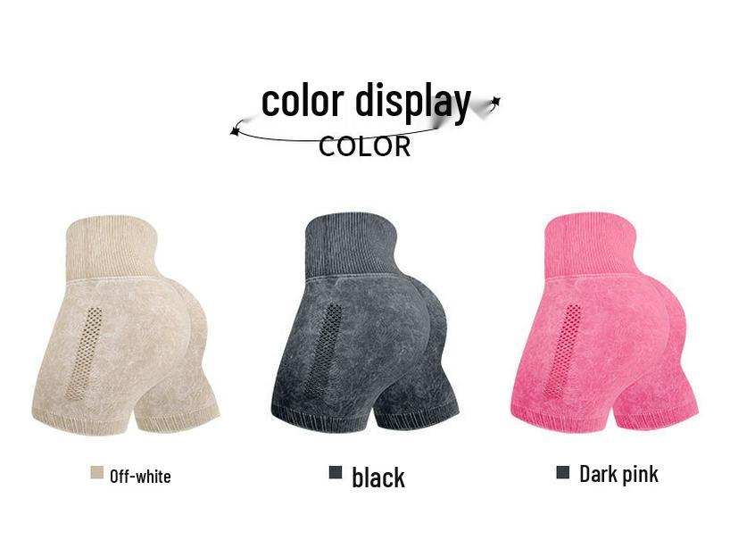 Dammode Högmidjade Sömlösa Fitnessshorts – Rumplyftande, Snabbtorkande Löpar- & Yogaaktivitetskläder