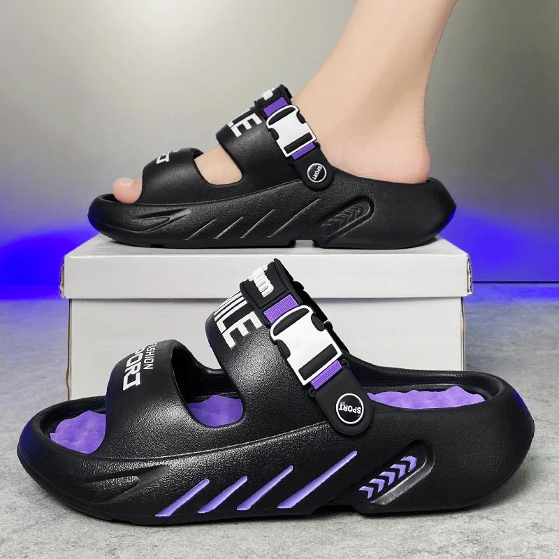 

NEW Men s Massage Slippers Outdoor Sandals Beach Comfortable Soft Slides Casual Shoes Men Indoor Outdoor Slippers Big Size 39-48 45-46