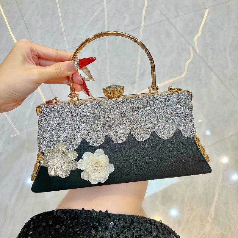 

Handbag - Fashion Evening Bag - Bridal Attendant Handbag - Large Capacity Luxury Crossbody Bag чорний