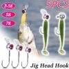 5/1pcs Big Eyes Jig Head Fishing Hook with Red Eyes 3.5g 5g 7g Crank Jighead Fish Hook for Soft Lure Fishing Tackle Accessories
