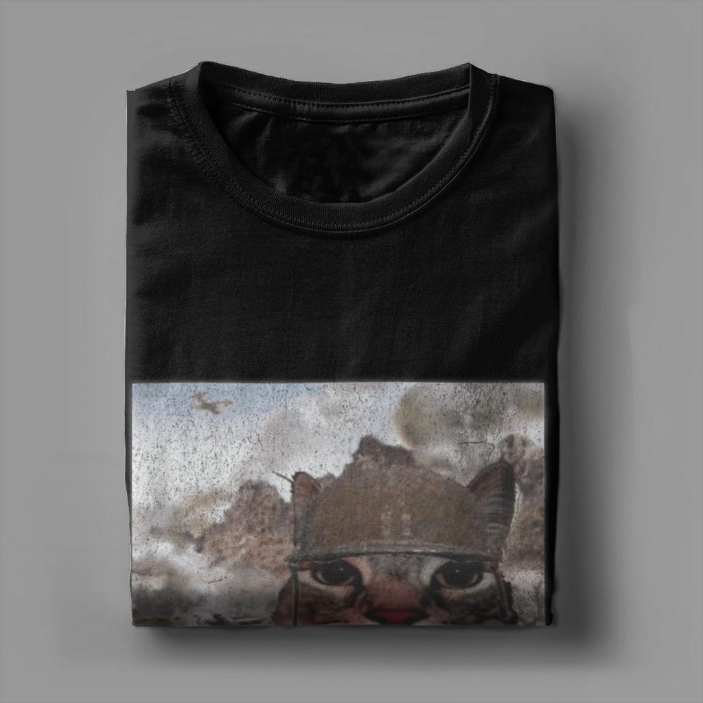 2025 Summer Oiia Oiia Cat Meme 100 Pure Cotton Printed Tshirt  for Men Cotton Novelty Round Neck Funny Short Sleeve Graphic