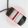 Hermes Necklace Brown/pink Buffalo Horn 16.5g Women Used