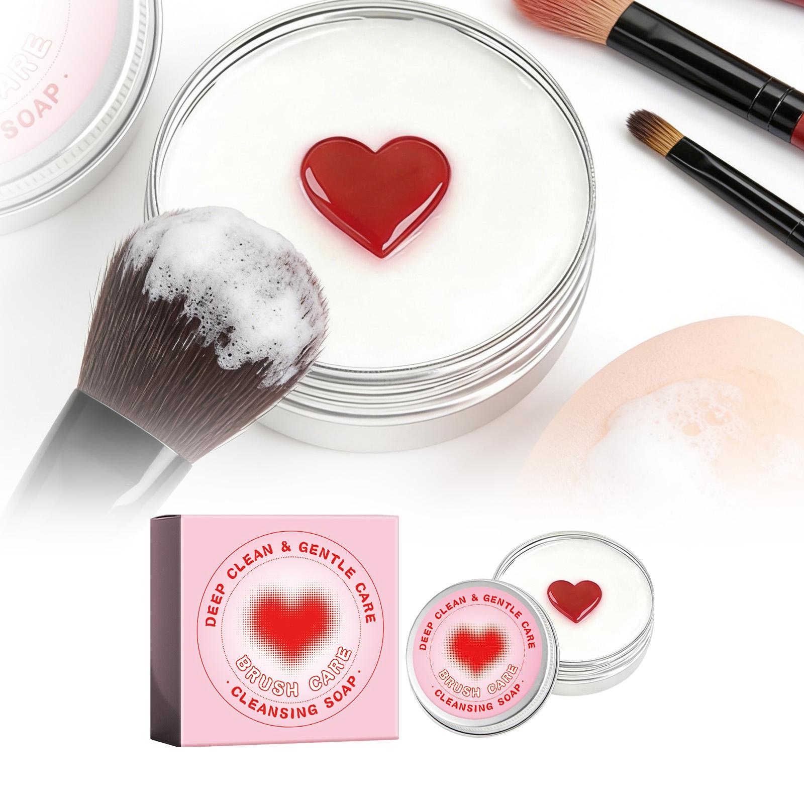 

Brush Cleansing Soap for Deep Cleaning and Gentle Care Suitable for Makeup Brushes and Applicators with Compact Container for Easy Use and Storage One Size розовый