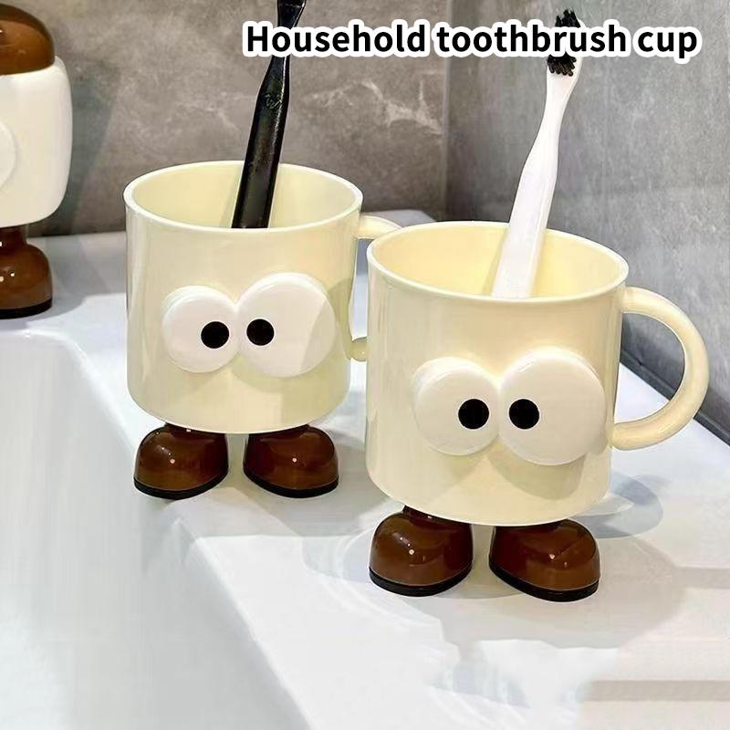 1 Piece Of Mouthwash Cup Household Toothbrush Cup Couple Girl Toothbrush Cup Cute Cartoon Wash Cup Anti-Fall