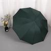 130CM Sun Umbrella Black Coating UPF50+ Manual Open Reverse Design 10 Ribs Large Size