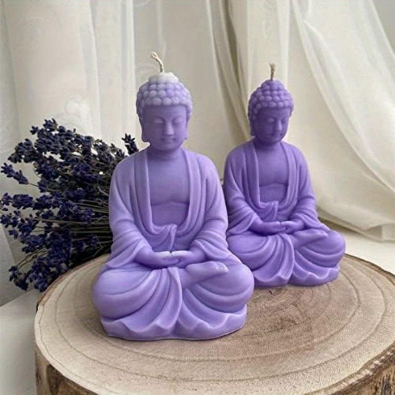 3D Buddha Silicone Mold for Soap Making, Candles, Plaster & Wax Crafts Reusable Flexible Mold for DIY Handmade Decor