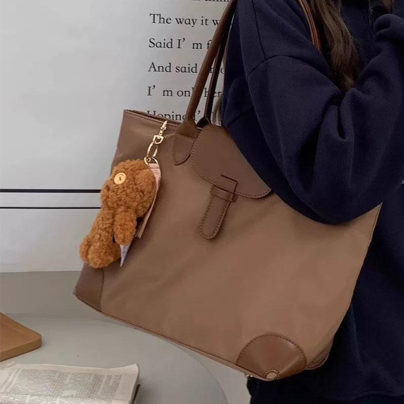 Casual Women Tote Bag Classic Large Capacity Shoulder Bag Nylon 2023 Fashion Lightweight Travel Handbag