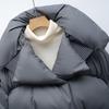 Winter 90% Down Feather Jacket for Women - Thickened, Warm, Minimalist Puffer Coat