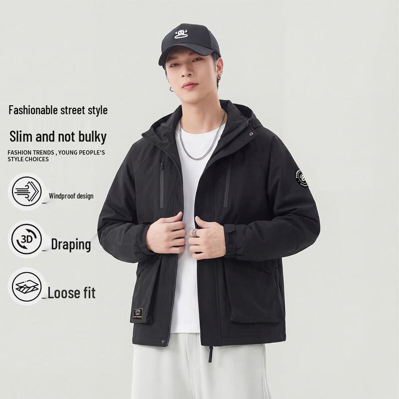 Paul Frank Men s Casual Outdoor Hooded Jacket 2XL