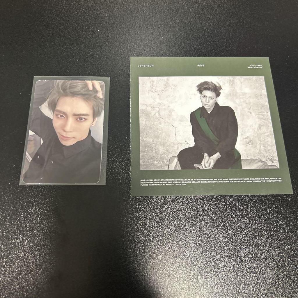[USED] SHINee Jonghyun JONGHYUN Album BASE with trading card