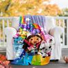 Gabby's Dollhouse Theme Printed Blanket - Perfect for Couch, Bed, Travel & Outdoor Use | Machine Washable, Cozy & Durable.