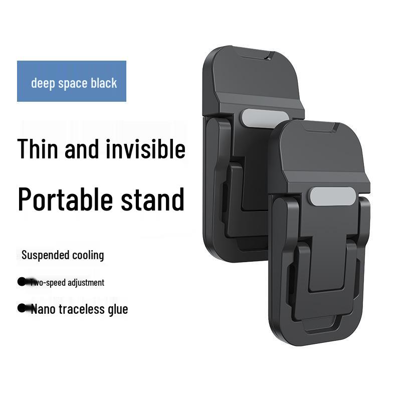 Zinc Alloy Mini Laptop Stand - Portable Cooling Riser Pad