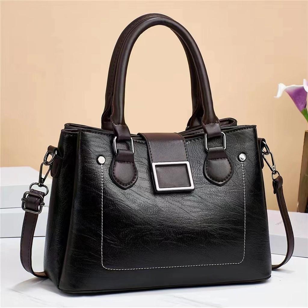 

Модная большая сумка-ведро Стильная повседневная сумка через плечо для женщин Различные цвета чёрный