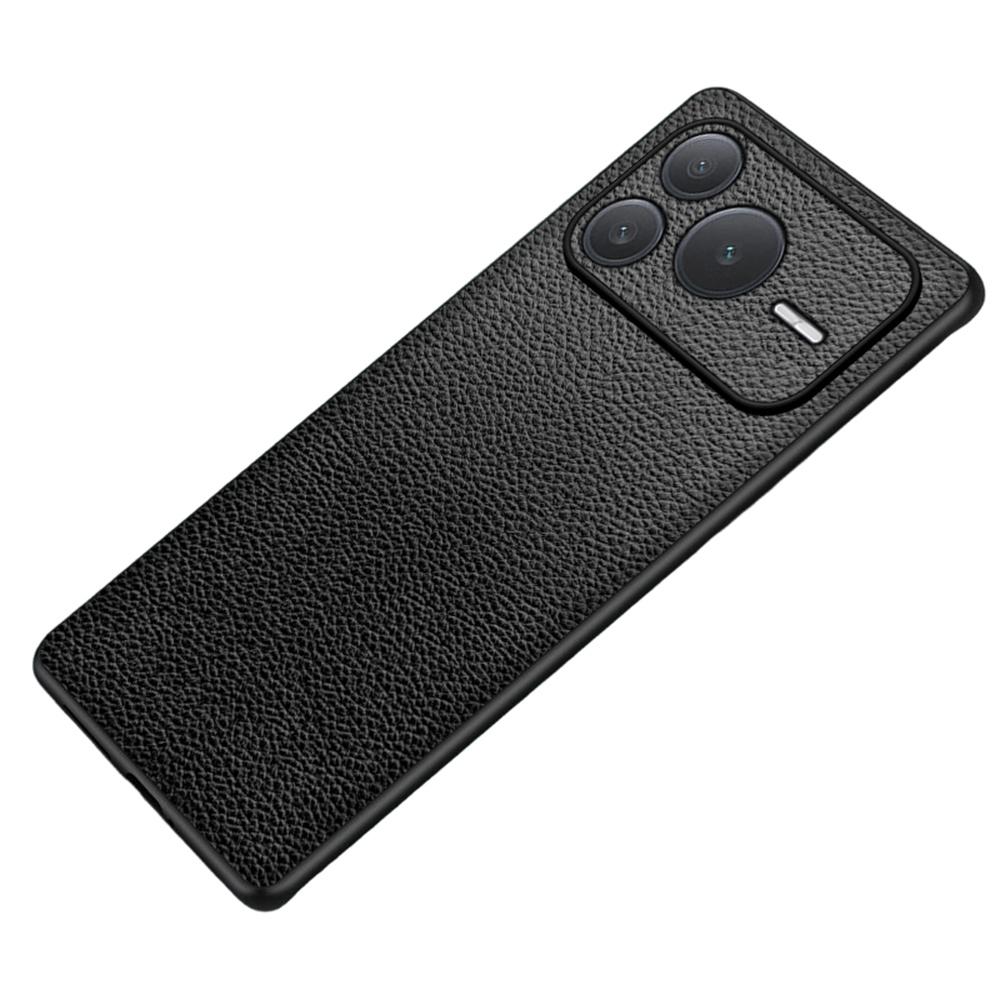 Für Honor Power2 5G Hülle Litschi-Textur PU-Leder Beschichtet PC + TPU Schutz Hülle für die Rückseite des Telefons