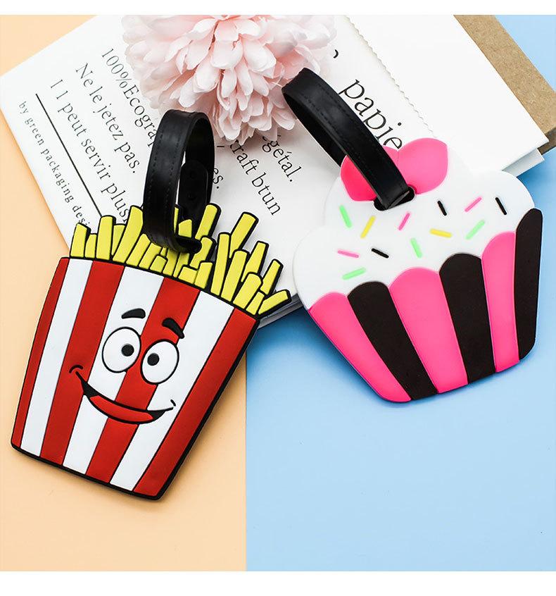 Travel Accessories Creative Baggage Boarding Luggage Tag Animal Cartoon Silica Gel Suitcase ID Address Label Holder Portable