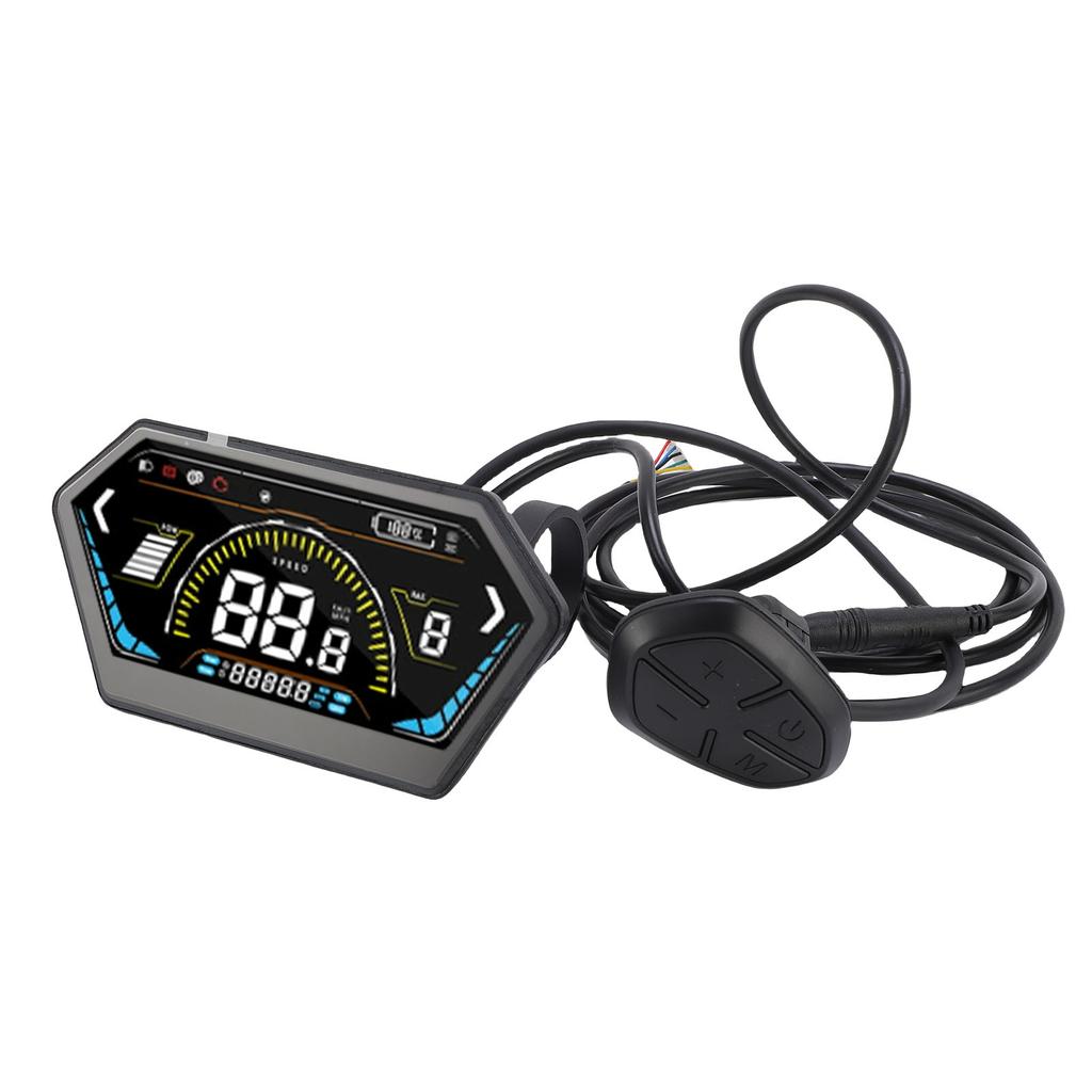 UKS6 Electric Bike LCD Display Meter Color Display Electric Scooter Control Panel Cycling Computer with SM Connector