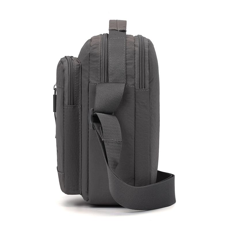Men's Nylon Crossbody Backpack Fashionable Versatile Summer New Style Waterproof Single Shoulder Sling Bag Simple Design