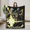 Digimon Agumon Gabumon Sora Anime Blankets Fleece Throw Blanket Summer Air Conditioning Decoration Soft Warm Bedspreads