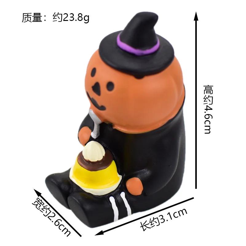 New!Japan Zakka 2025 Halloween Japan Decor Bookshelf Decoration Collectible Home Decor Resin Craft Ornaments Scene Decoration